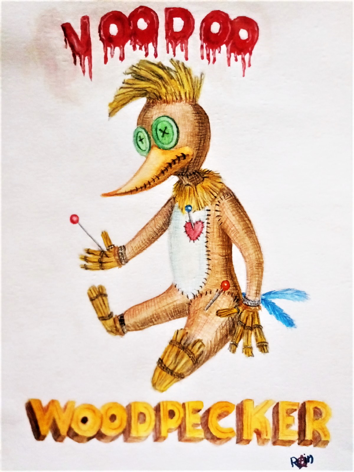 Michael Rain. Voodoo Woodpecker.